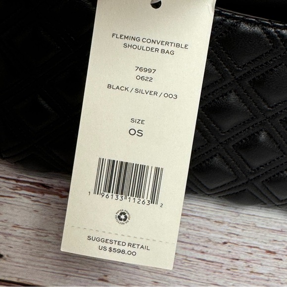 Tory Burch Fleming Convertible Leather Shoulder Bag - Picture 9 of 9